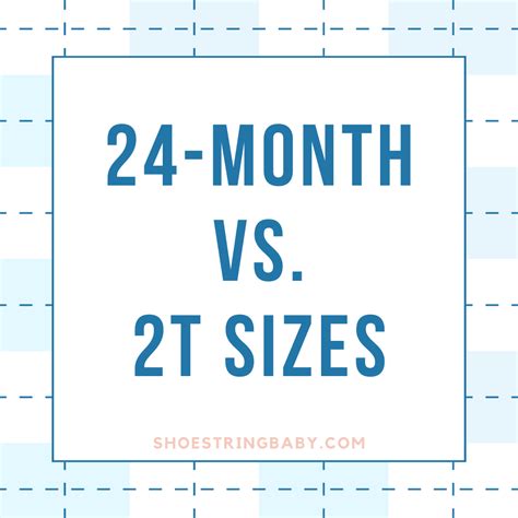 are 2t and 24 months the same|difference between 24 months and 2t.